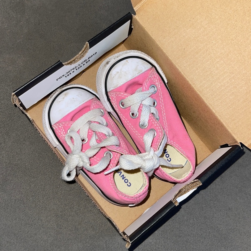 Converse Pink shoes Size 3